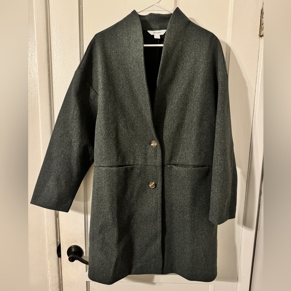 Old navy long green coat large - Picture 1 of 7